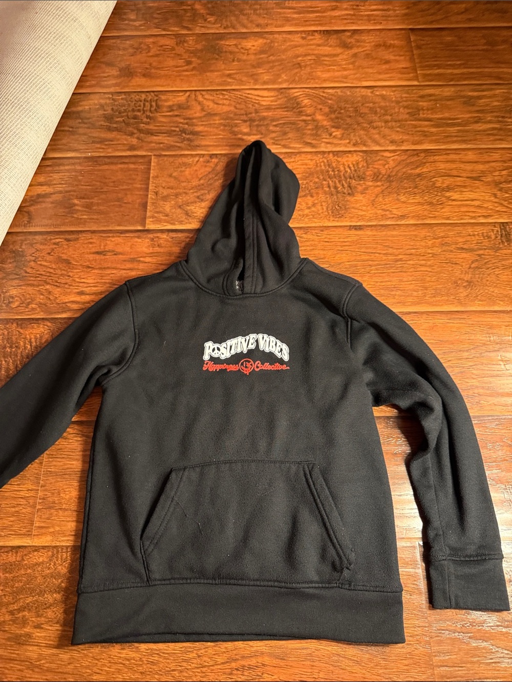 Brooklyn Cloth Black Crewneck Hoodie with White and Red Logo. Youth  8. Like new